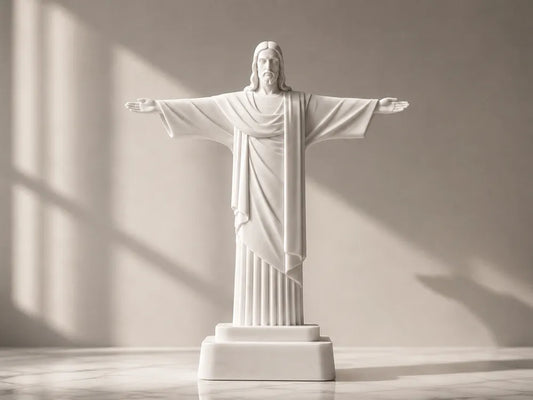 Christ the Redeemer Statue | Jesus Figurine | Inspirational Religious Gift | Modern Faith Sculpture
