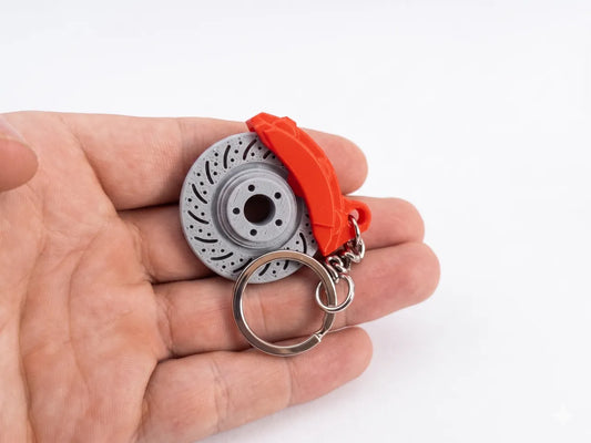 Rotating Brake Disc Keychain