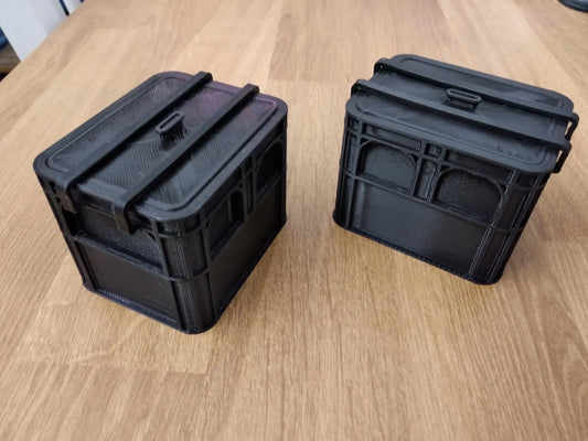 Desk Battery Crate – AA & AAA Battery Organizer
