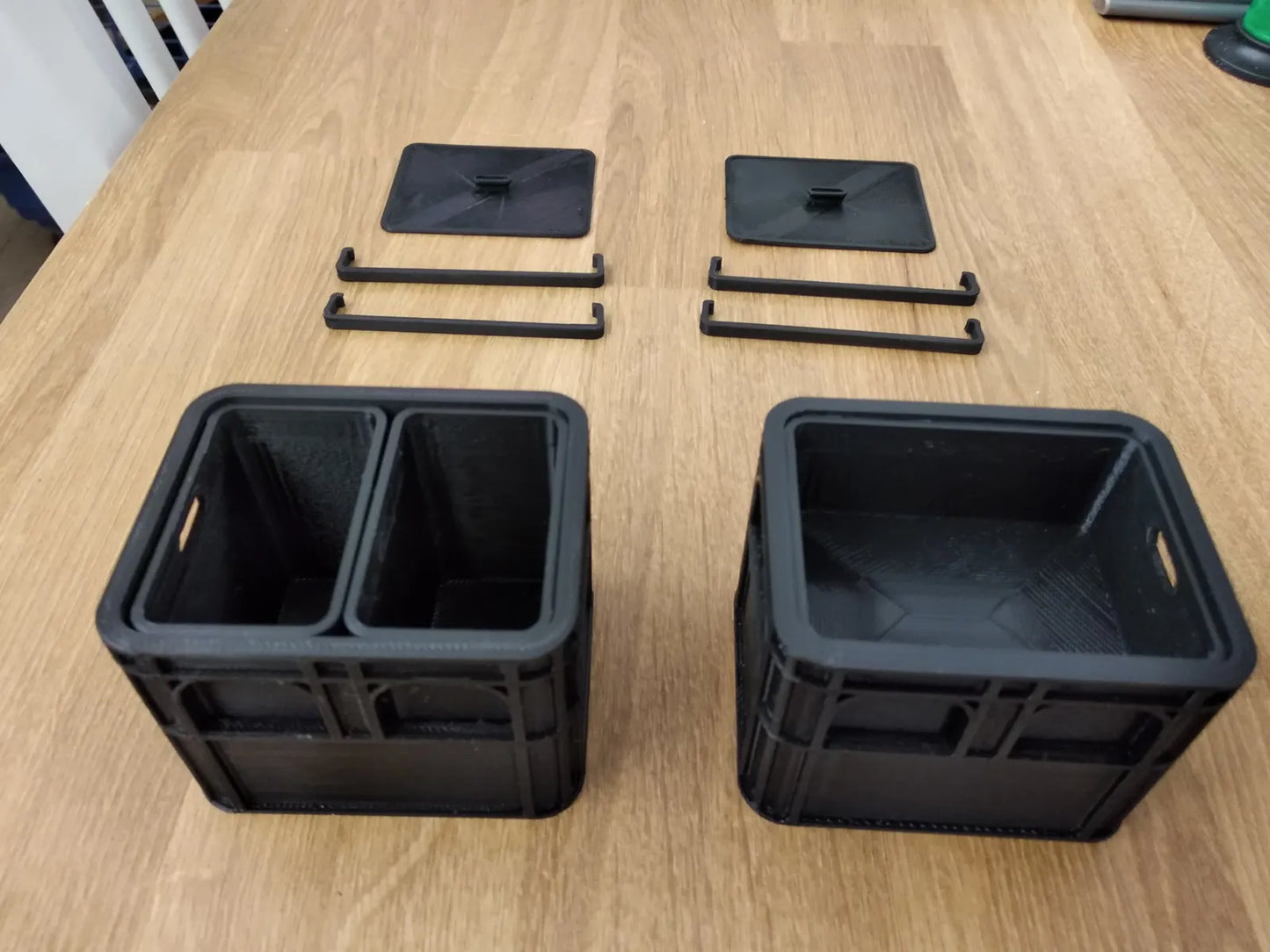 Desk Battery Crate – AA & AAA Battery Organizer